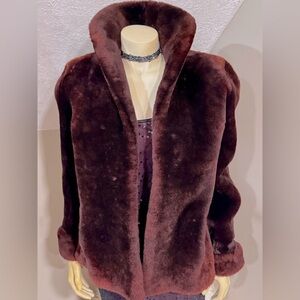 40’s Vintage Label Authority Mouton Fur Coat